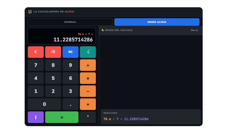 calculadora alicia fracciones online